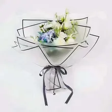 Papier d'emballage de fleurs coréennes semi-transparentes, 58x58cm, 20 pièces/lot, imperméable, papier décoratif pour Bouquet de fleurs de fleuriste