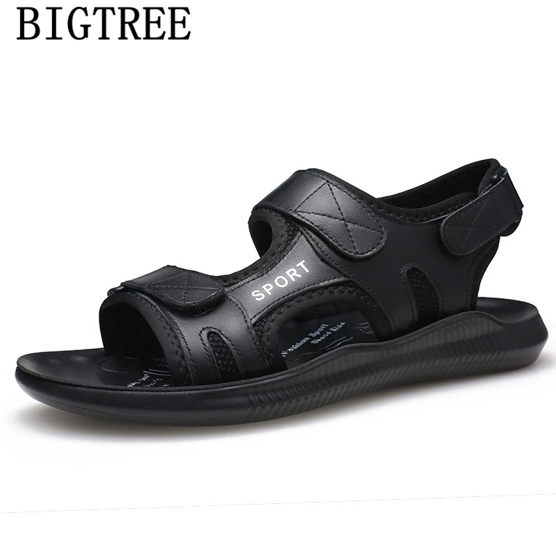 

Open Shoes Men Sandals Summer Men's Sandals Casual Designer Shoes Leather Men Sandal Luxury Brand Shoes Chaussure Homme Ayakkabi