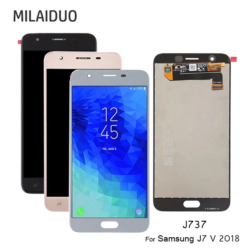 

LCD Display For Samsung Galaxy J7 2018 J737 J7 LTE-A J737P Touch Screen Digitizer Assembly Replacement Adjust Brightness