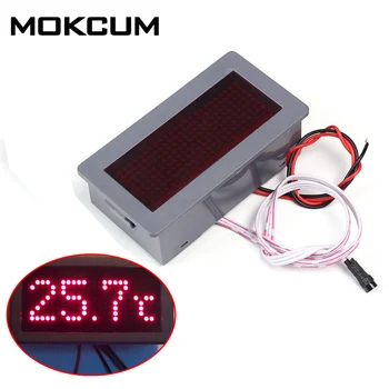 

5V 200mA Household Temperature Sensor DZB198 Red LED Display Dot Matrix Electronic Thermometer with Shell