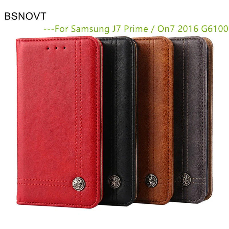 

For Samsung Galaxy J7 Prime Case Luxury PU Leather Silicone Wallet Purse Phone Case For Samsung J7 Prime Funda On7 2016 G6100