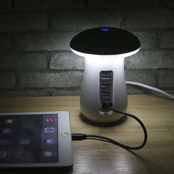 

1pc Charging Dock 5 USB Port QC3.0 Charging Station with Mushroom Light GDeals