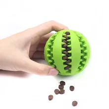 Pet Sof Pet игрушки для собак Забавный интерактивный эластичный шарик жевательная игрушка для собаки зуб чистый шар еды Экстра-жесткий резиновый мяч
