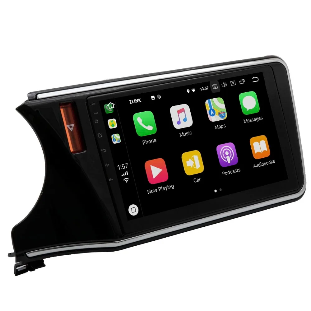 Discount 10" Android 8.0 Octa Core Car Stereo GPS Navigation For Honda City 2015-2019 Auto Radio Head Unit 1