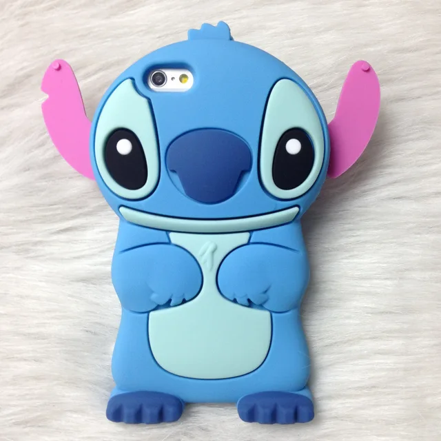 Silicon Cartoon Model 3D Lilo 2016 Cute Stitch Shape Cover Case Stitch