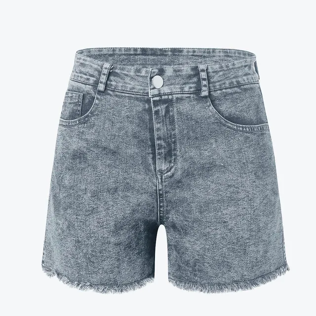 Pantalones vaqueros cortos verano para mujer, vaqueros cortos con bolsillos, lavados, con platos, shein 40 *|Pantalones cortos| -