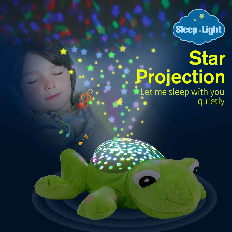 Led Plush Music Toys Cute Animal Stuffed Plush Toys With Night Lamp