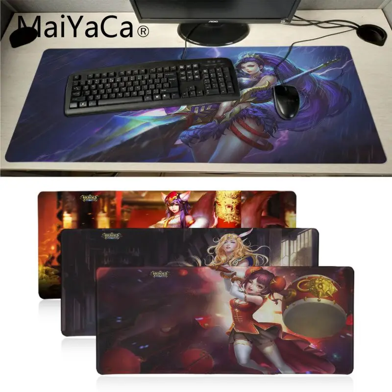 

MaiYaCa Heroes Evolved Free competitive MOBA Laptop Gaming Mice Mousepad Unique Desktop Pad Game Lockedge Mousepad anime