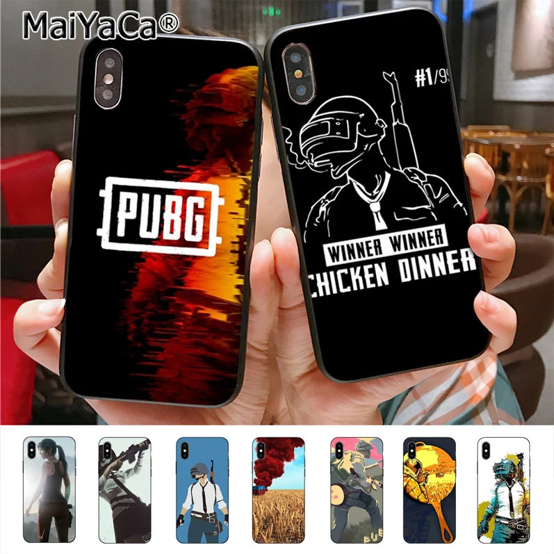 

MaiYaCa PUBG Cute Phone Case for iphone 11 Pro X 7plus 6 6s 7 8 8Plus 5 5S case