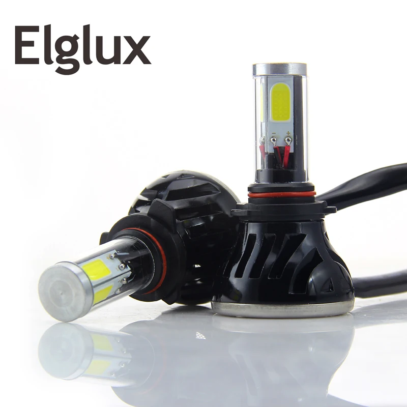 Elglux G5 H1 H3 H7 H11 9005 H4 Автомобильные светодиодные фары COB 80 Вт 8000LM комплект передних