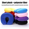 26 Kinds Microbeads U Shaped Travel Pillow Pure Stripe Color Rest Soft Cushion Neck Nanoparticle Pillow for Car Flight  Foam 4