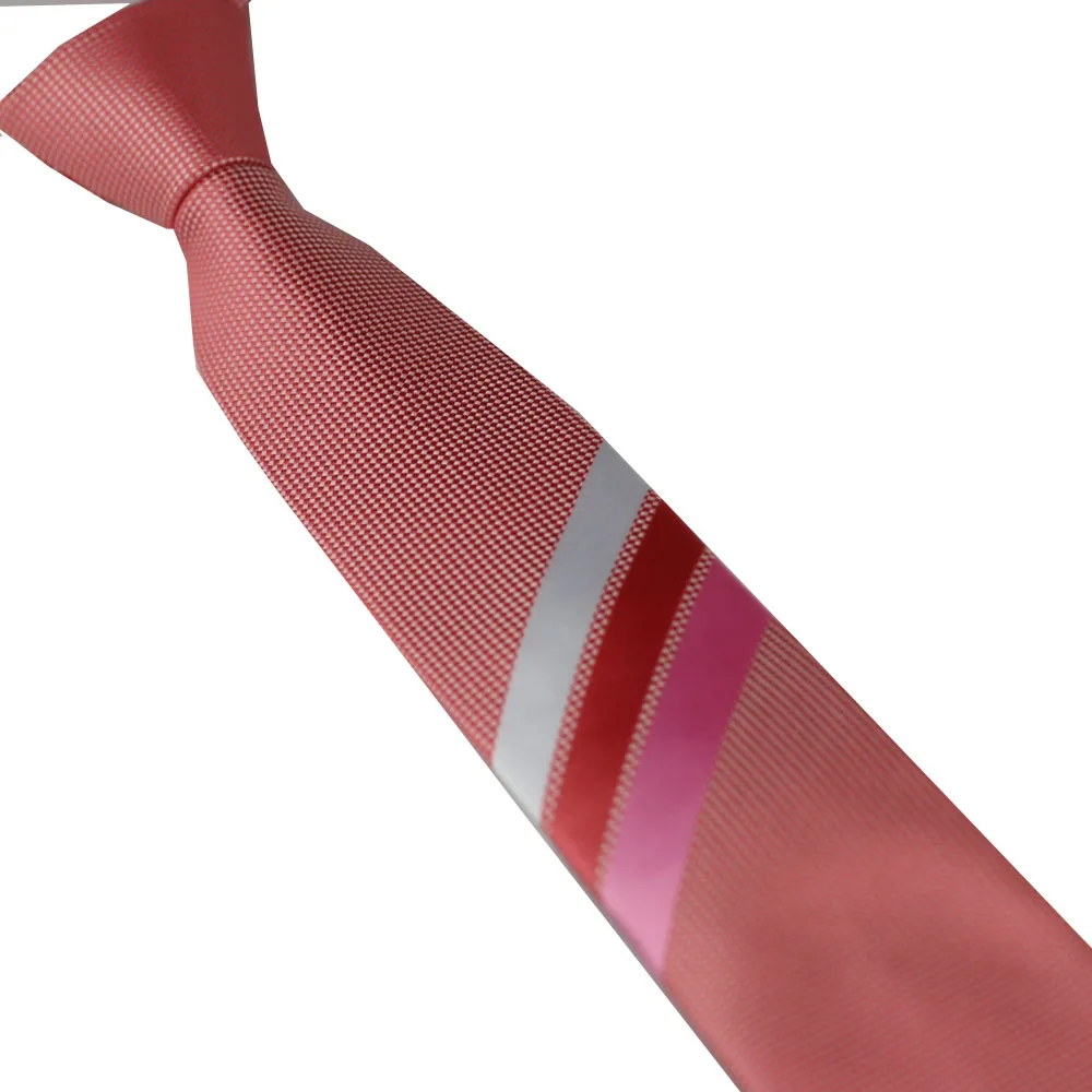 LAMMULIN NOVELTY Men's ties Pink With Silver Dots Rose Red Striped