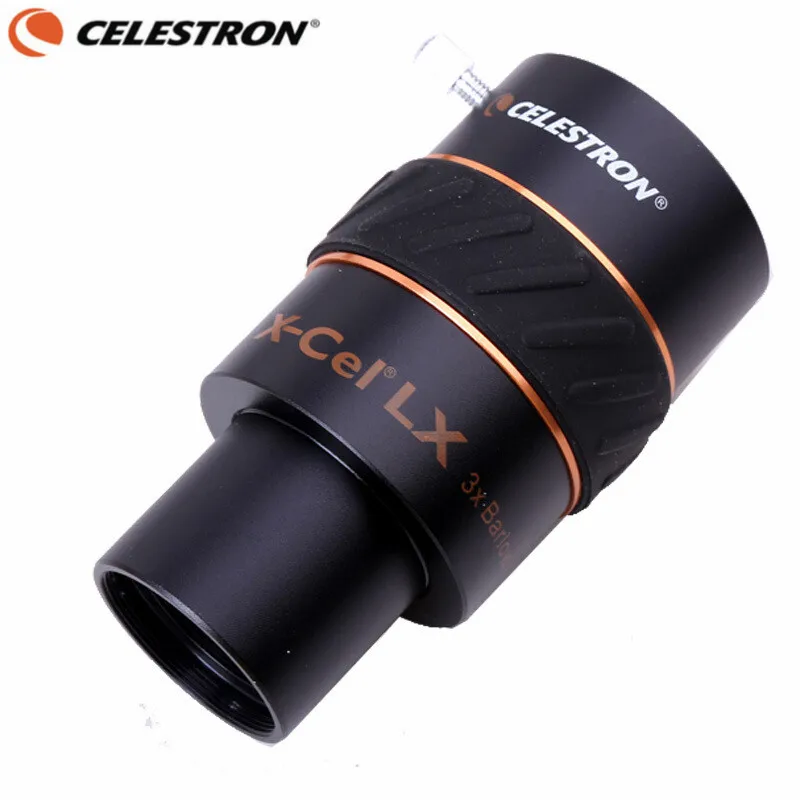 

Celestron X-Cel LX 3x Barlow Lens 3 Element Apochromatic Lens Fully Multi-Coated Optics Accept 1.25" Filter Standard Threaded