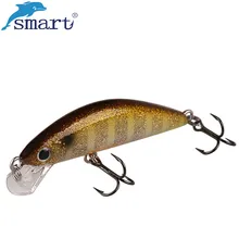 Smart Minnow Fishing Lure 45mm 3.7g Sinking Hard Bait VMC Hook Isca Isca Artificial Para Pesca Leurre Peche Dur Fishing Wobblers