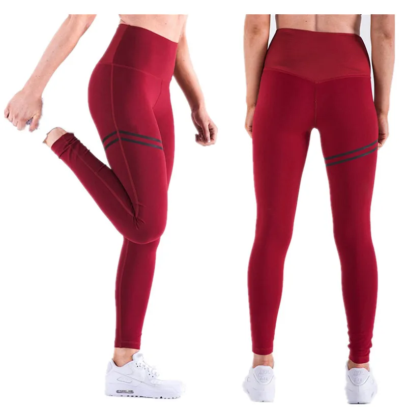 

Fun Orange High Waist Patchwork Workout Legging Stretch Slim Sportswear Jeggings Fitness Leggings Women Pants