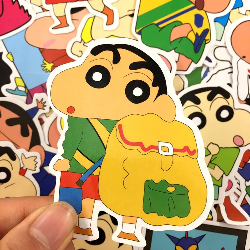 50 шт./компл. Kawaii Crayon Shin chan мультфильм DIY граффити наклейки для ноутбука мотоцикл