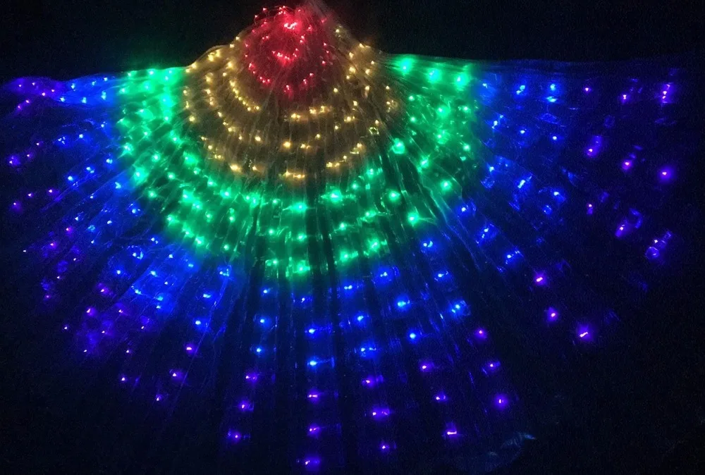 

Костюм для танца живота, со светодиодной подсветкой, 360 градусов