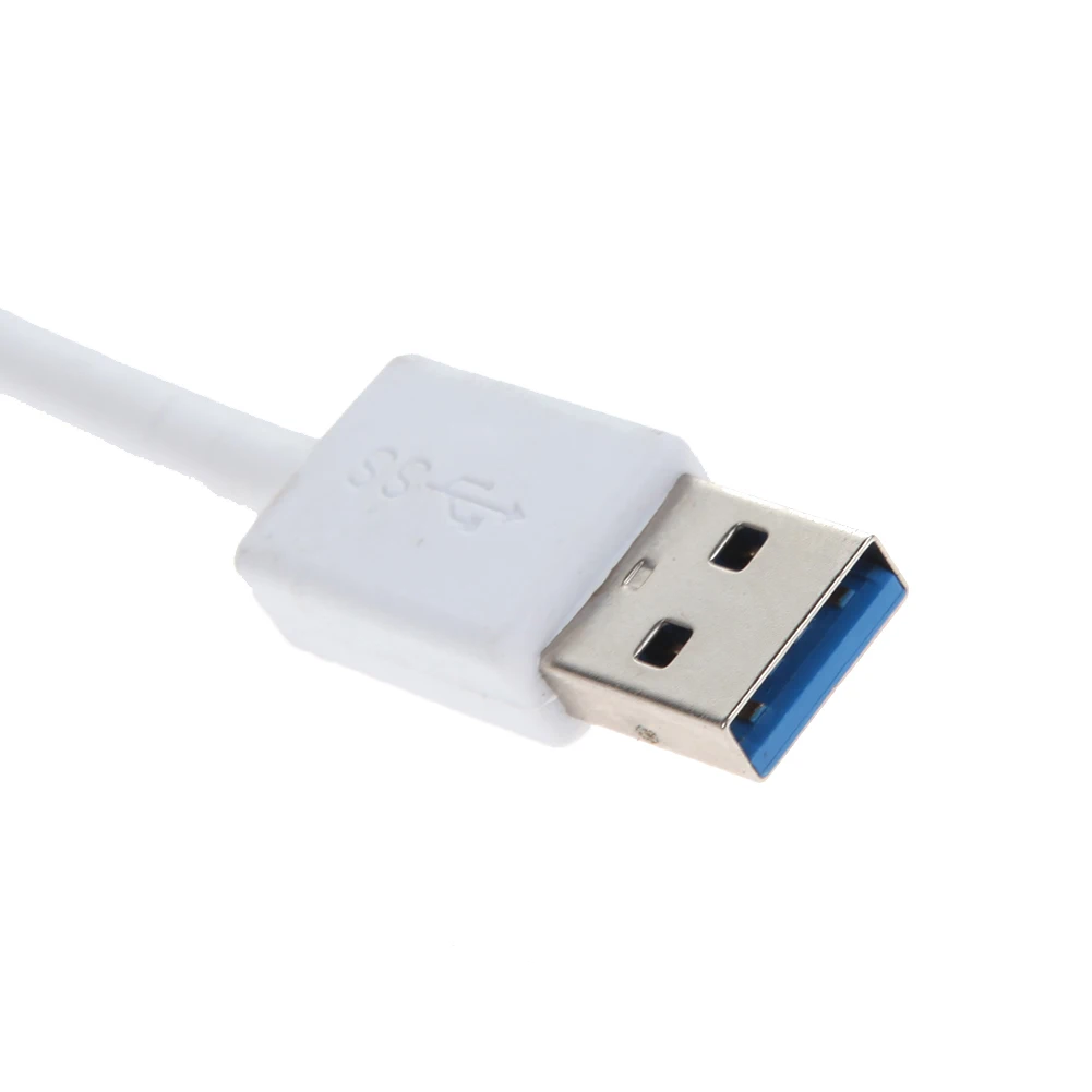 Высокая Скорость 4 Порты USB 3,0 Портативный Алюминий USB вцв Splitter адаптер зарядного 28 см длина кабеля для Macbook Air портативных ПК