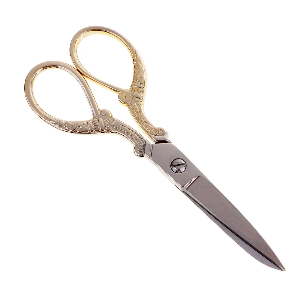 Stainless Steel Tailor Sewing Scissors Shears DIY Tools goldin Tailor