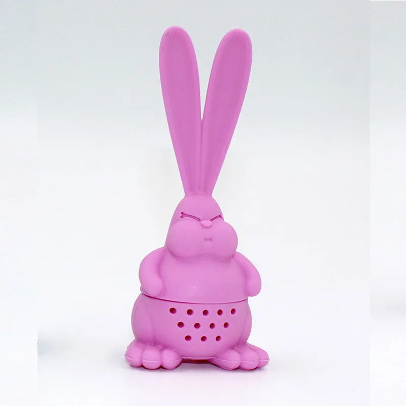 

Silicone Angry Rabbit Mesh Ball Tea Infuser Reusable Big Ear Rabbit Mugs Teapots Leaf Filter Coffee Tea Strainer