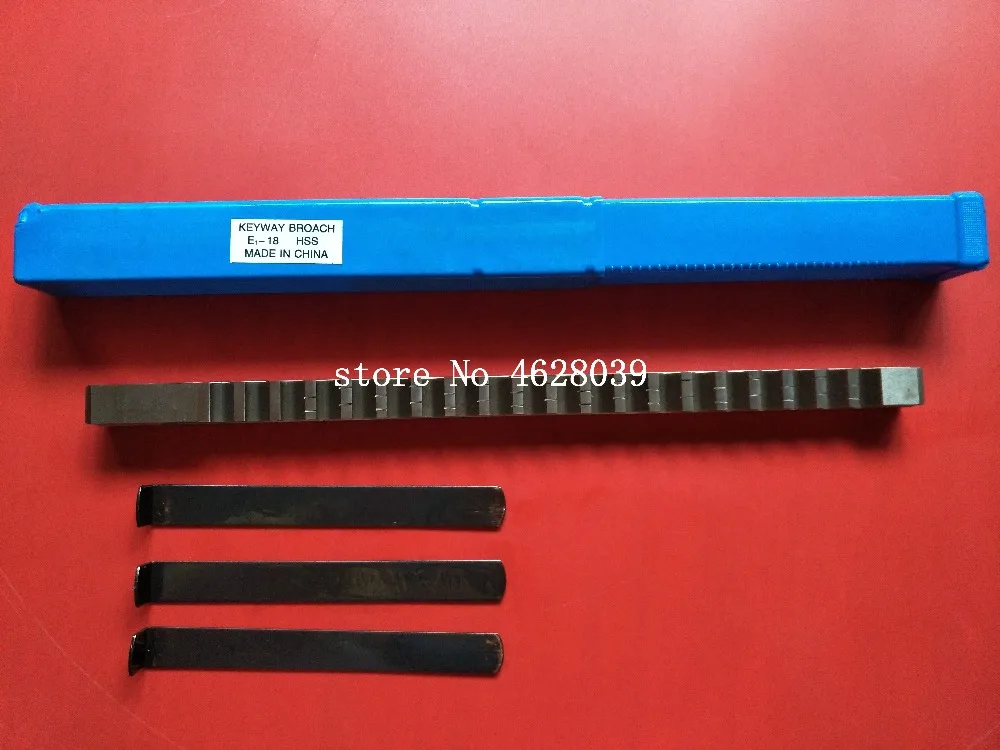 18mm E Push-Type Keyway Broach Metric Sized HSS Broach Cutting Tool knife with Shim for CNC Machine