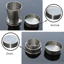 2 шт. практические Портативный Mini 2 унц. бедра Колбы лабораторные телескопическая складная 8-18 Нержавеющая сталь выстрел карман Кубок Путешествия