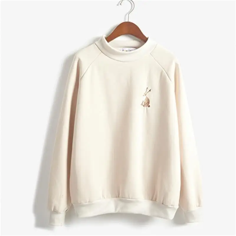 2020 Женская туника в японском стиле Harajuku Ulzzang Университетская Толстовка Rrabbit
