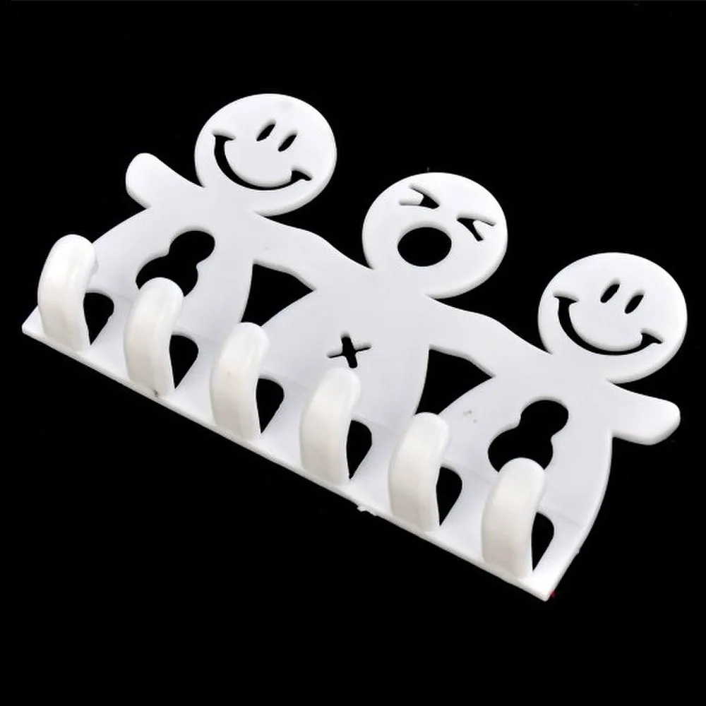 Милый дизайн, крючки на присоске с изображением улыбки, 5 позиций, держатель для зубной щетки, набор для ванной комнаты, мультяшный держатель для зубной щетки на присоске для домашнего декора#15