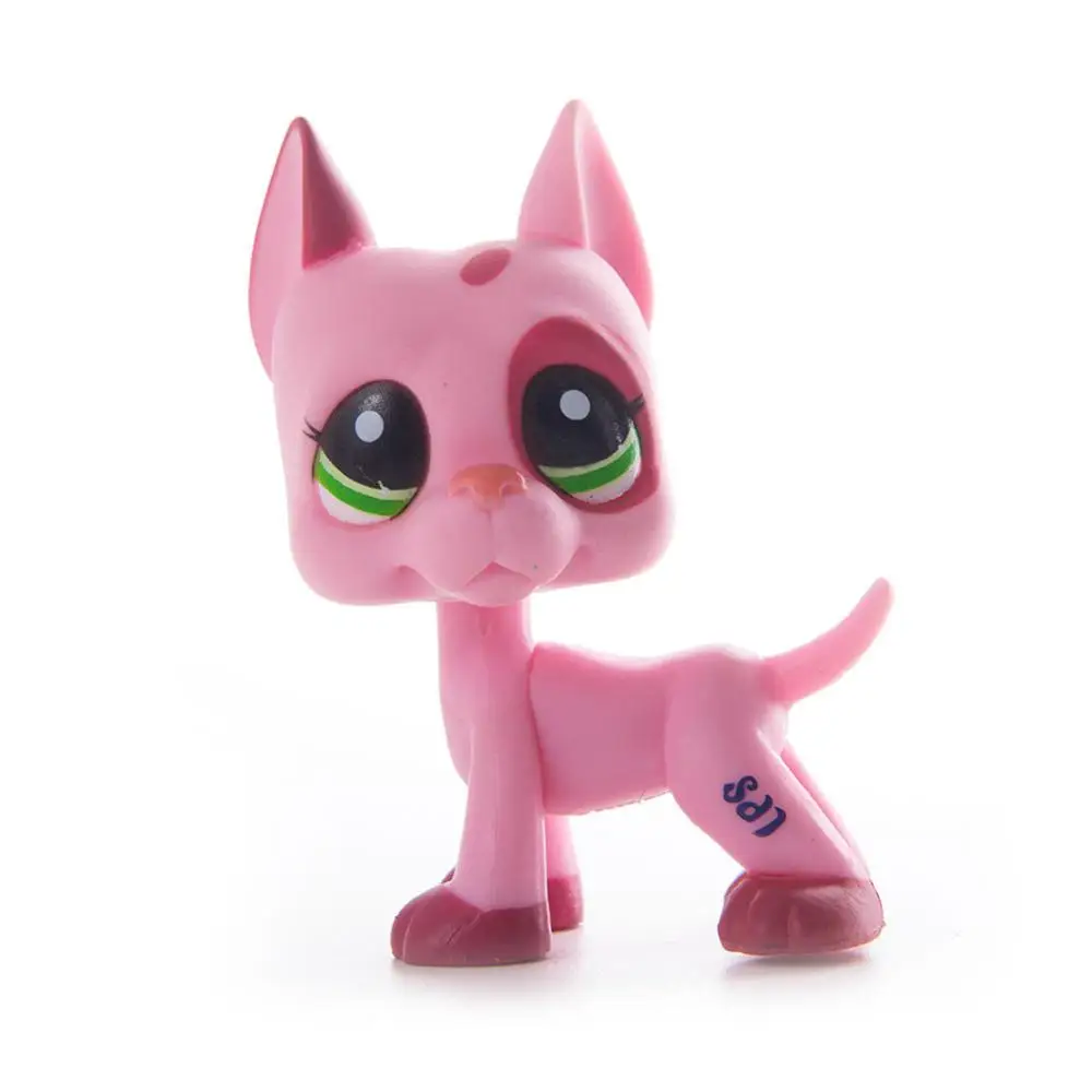 

lps pet shop cute short-haired dog toy Great Dane Collie action station figure toy role-playing doll model children's toys gifts