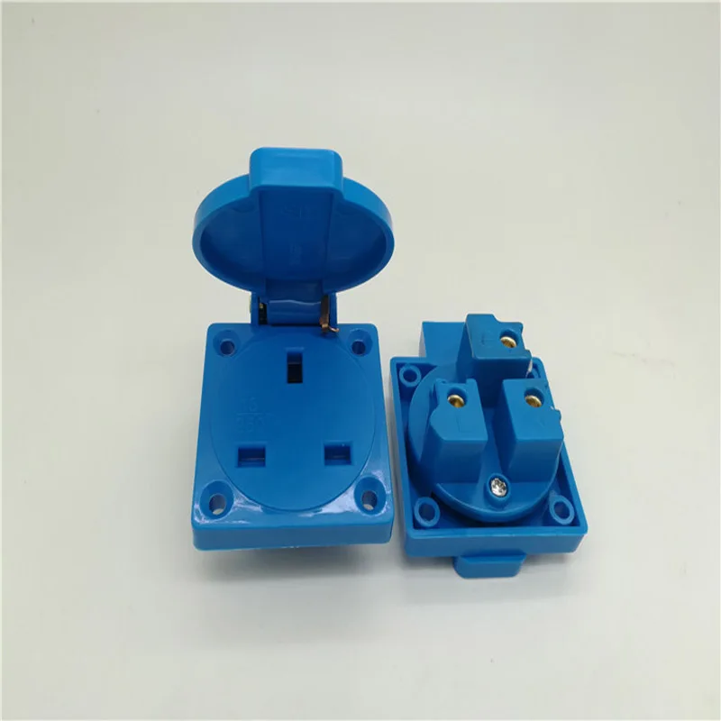 

250V13A IP54 Waterproof Dust-proof Outdoor Wall Power Socket, UK Standard Electrical Outlet Waterproof Socket