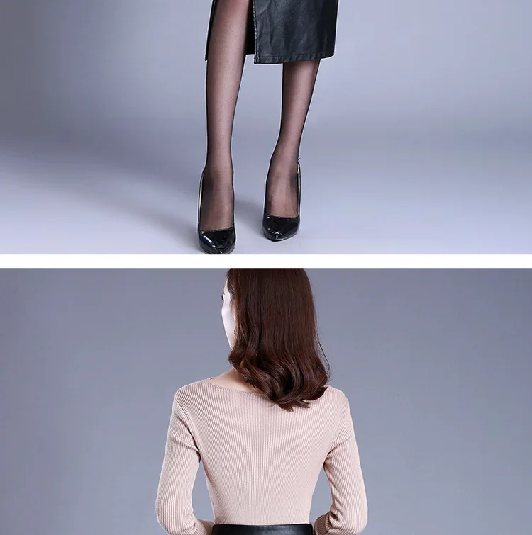 Новинка, Женская осенне-зимняя облегающая юбка из искусственной кожи с высокой талией, женская сексуальная Длинная юбка-карандаш из искусственной кожи, большие размеры 4XL, O334