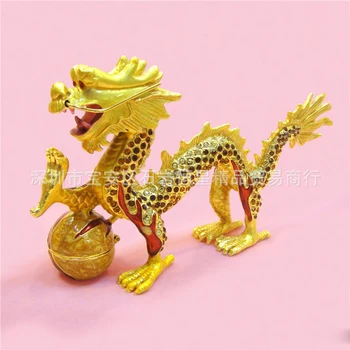 

European painting crafts, metal crafts Chinese style dragon,desktop Decoration home ornaments gift(A421)
