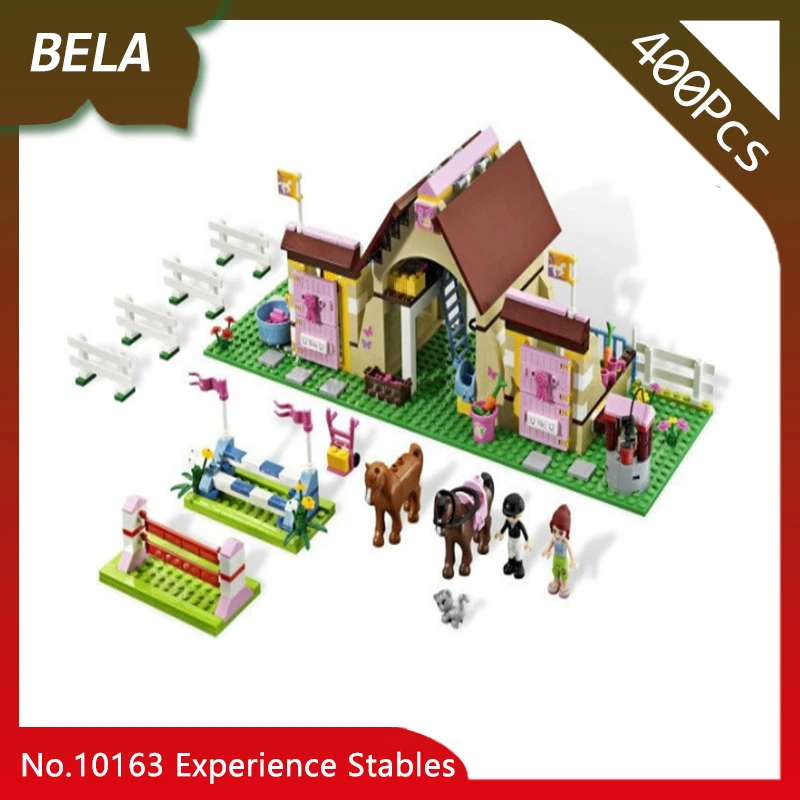 

Doinbby Bela 10163 400Pcs Friends Series Heartlake City Experience Stables Model Building Blocks Compatible with Legoings