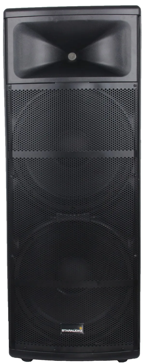 STARAUDIO Dual 15 &quot5000 Вт активный DJ сценический динамик PA микрофон со светодиодной