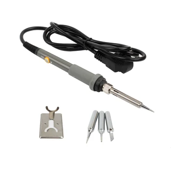 

3 Types 60W Adjustable Temperature Electric Soldering Iron Welding Solder Rework Station Heat Pencil 3pcs Tips Repair Tool Stand