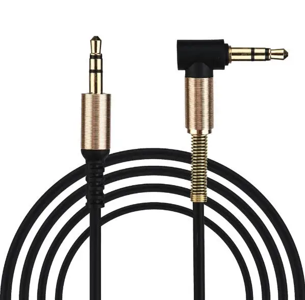 3 5mm Jack Audio Cable 3 5 Male to Male Cable Audio 90 Degree Right Angle AUX Cable for Car Headphone MP3 4 Aux Cord