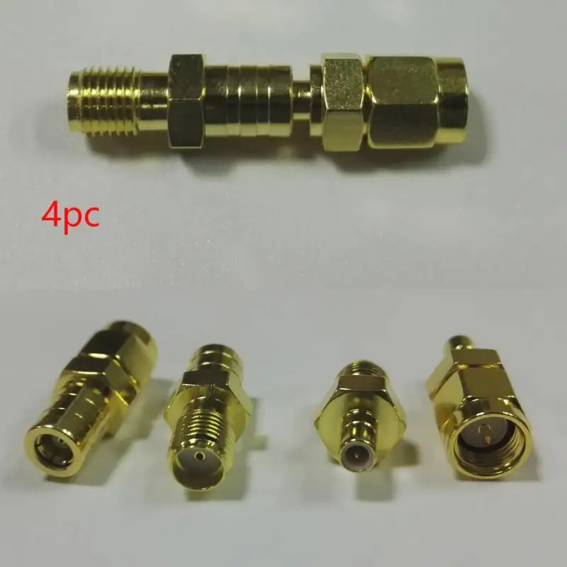 Автомобиль SMB к SMA прочный коаксиальный радиочастотный соединитель Адаптер антенный кабель антенна для DAB радио 4 комплект - Цвет: DAB SMB To SMA