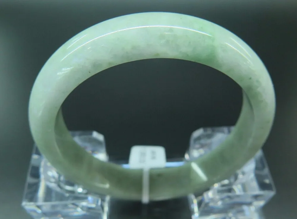 

2554 Natural Jade(Jadeite) Smooth Bangle / A Grade Bracelet