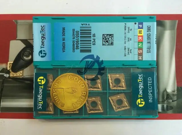

10 шт TNMG CNMG120408MT CNMG120404MT TT8125 TaeguTec с ЧПУ Токарный Карбид отрицательные Треугольные вставки режущие инструменты от Isca