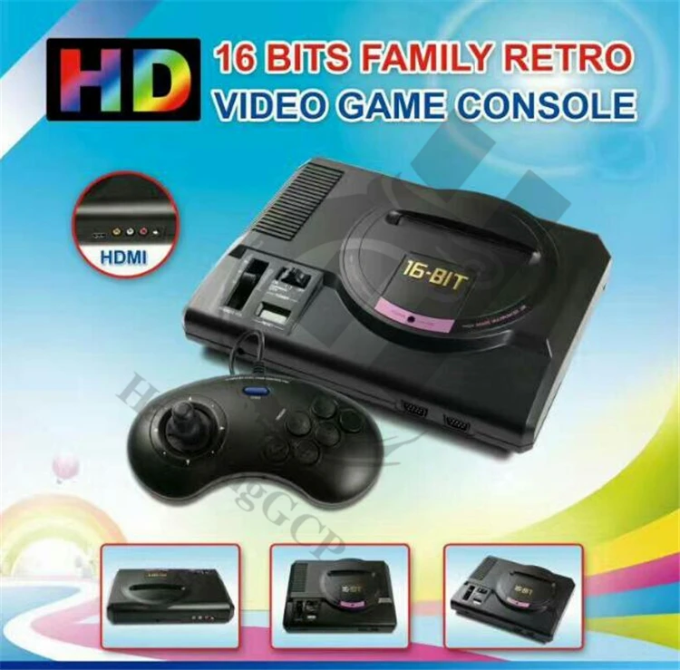 Игровая приставка sega для видеоигр mega drive 16 бит с 196 бесплатными классическими