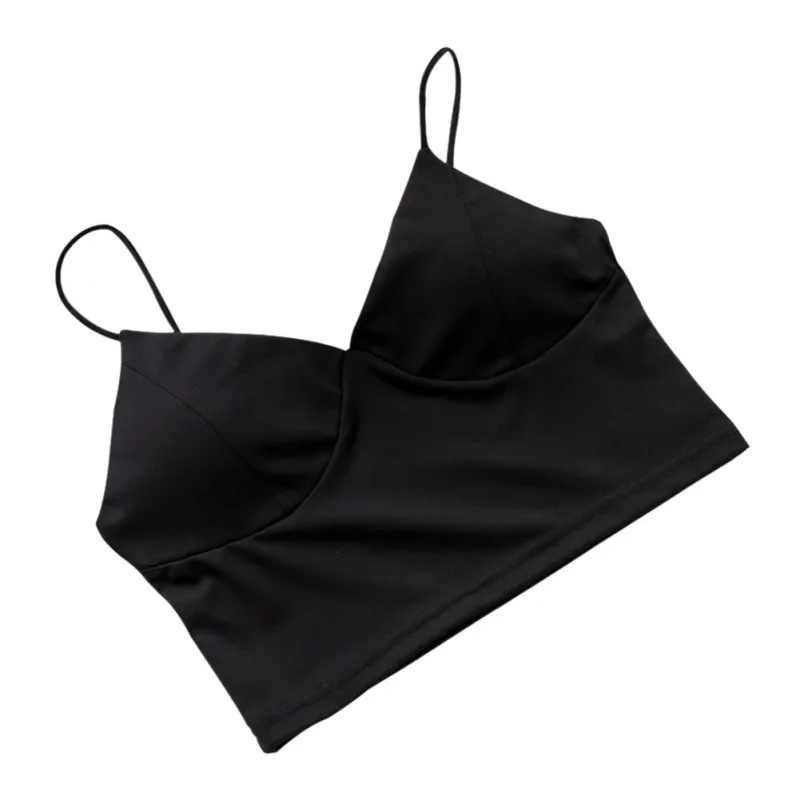 

Women Sexy Crop Tops Female Lace Strap Wrapped Chest High Elasticity Underwear Tank Top W6 Co1