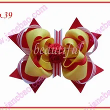 25 шт девушки органзы пони о лук стример хвоста Популярные банты для волос, заколки для волос