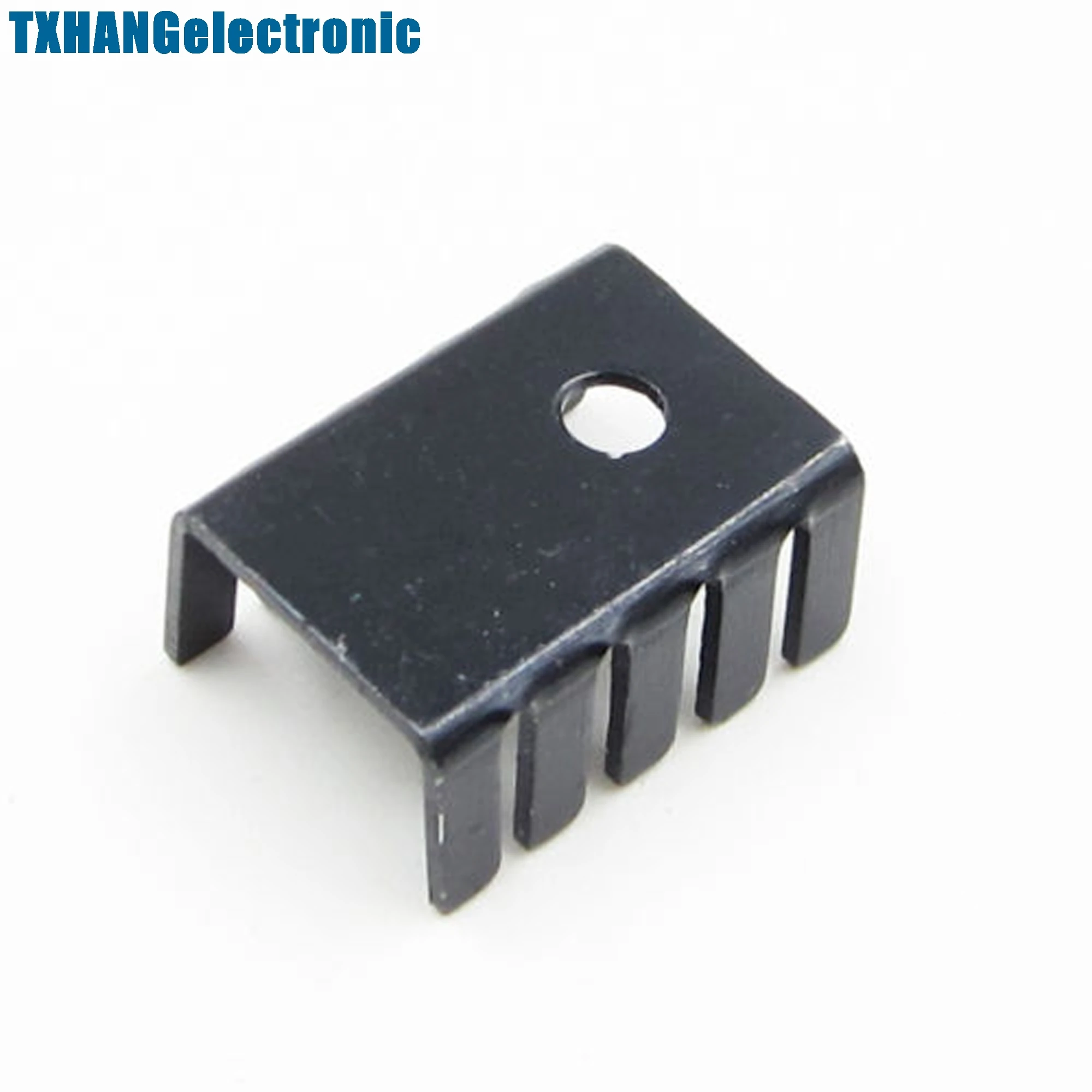 10PCS TO-220 Heat Sink Black TO220 19x15x10mm IC Heat Sink Aluminum New