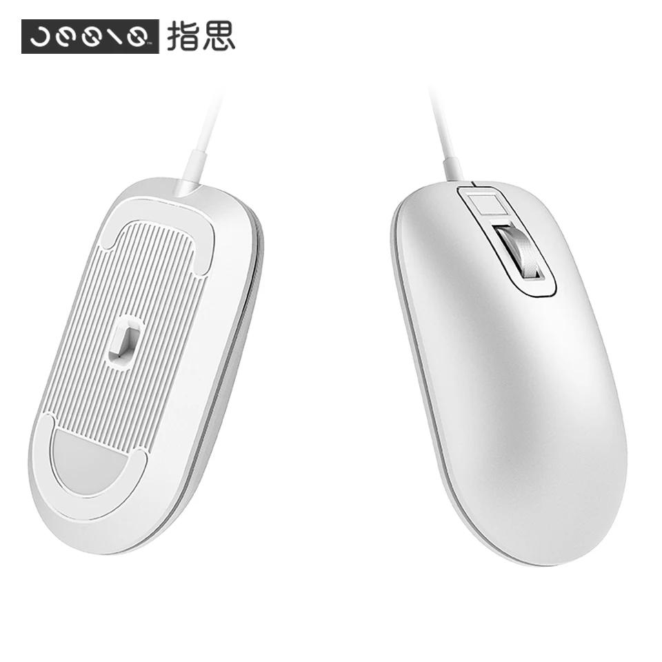 Jesis Fingerprint Mouse Wired Optical Ergonomic Game Work Mouse for PC Laptop Computer Mice fingerprint Replace Input Password