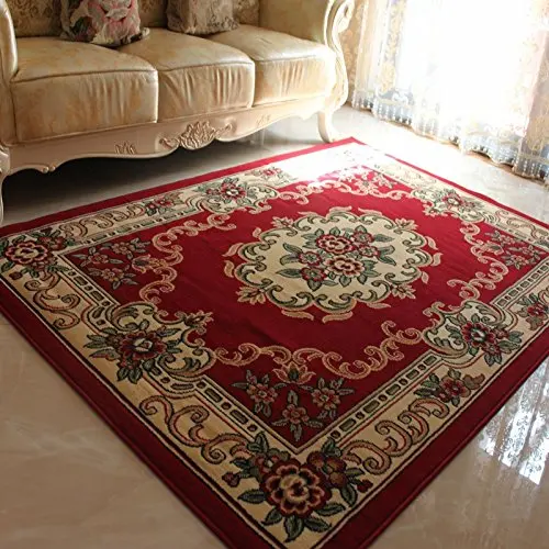 

European Woven Floral Jacquard Carpets,Luxury Rustic Floral Carpet Bedroom,Modern Rugs And Carpets For Home Living Room