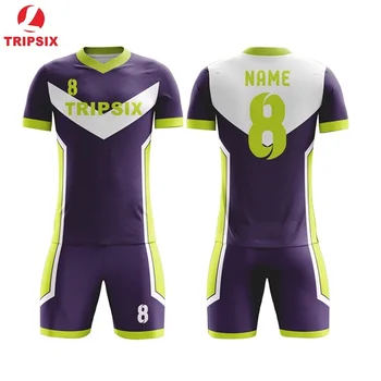 

Wholesale Diy Any Color Name And Number Sublimation Custom Blank Short Sleeve Soccer Jersey