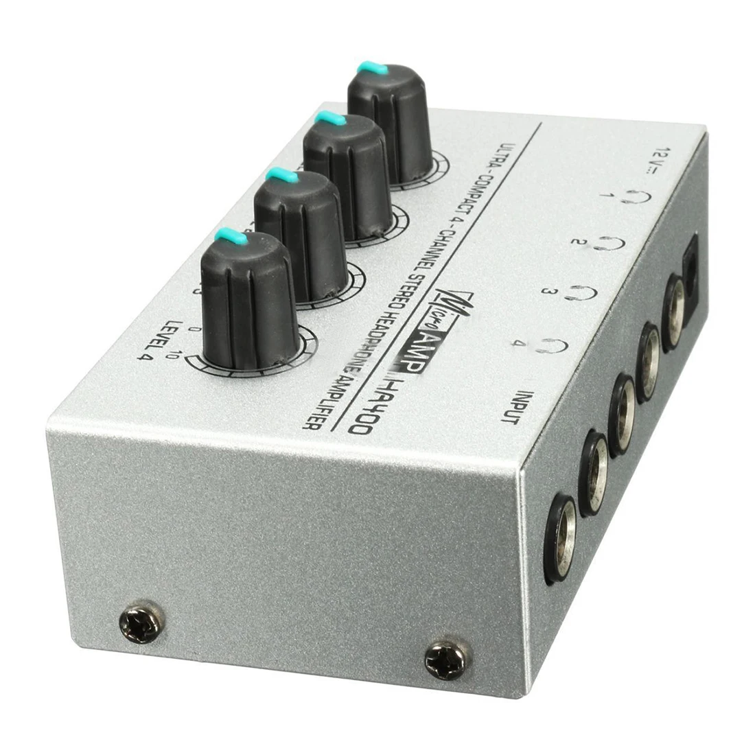 HA400 4 Channel Ultra compact Headphone Audio Stereo Amp Microamp Amplifier Top Quality