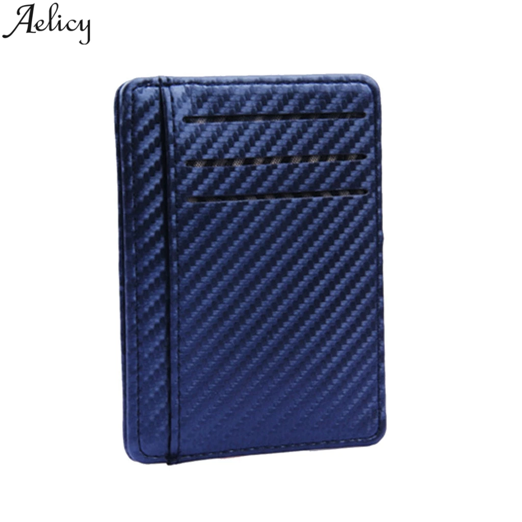 

Aelicy Men Slim Minimalist Card Case Designed Pu Leather Credit Card Bank Card Holders Fashion Coin Purse Solid Card Case New