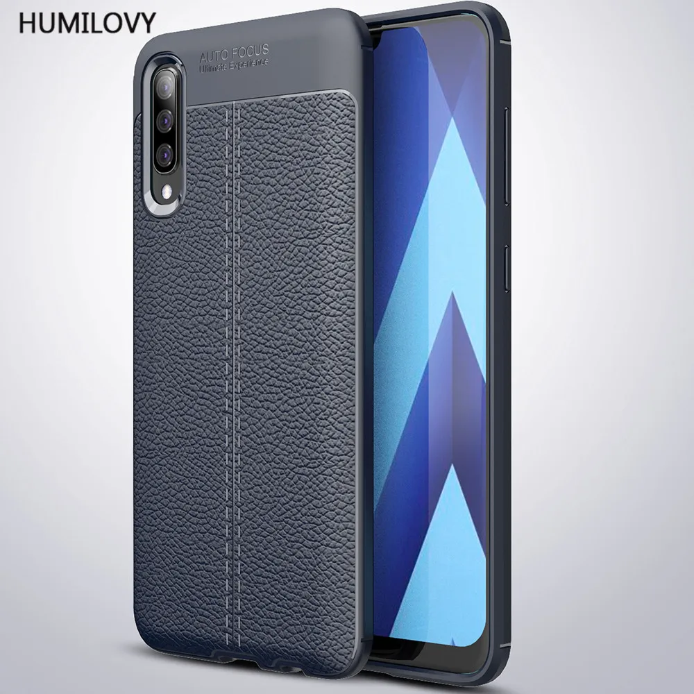 

For Samsung Galaxy A50 Case Cover Leather Silicone Soft TPU Cover Phone Case For Samsung A50 A 50 2019 A505 A505F SM-A505F Capa