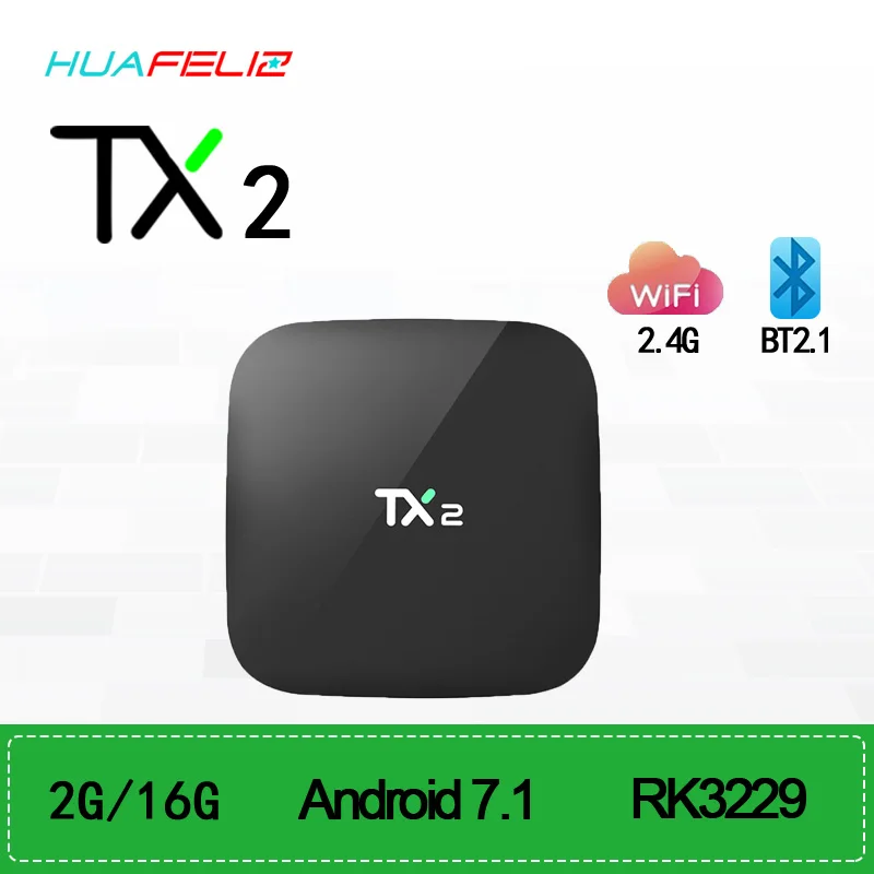 Tanix TX2 Smart Android 6.0 2GB 16GB RK3229 Quad core 2.4GHz WiFi Set ...